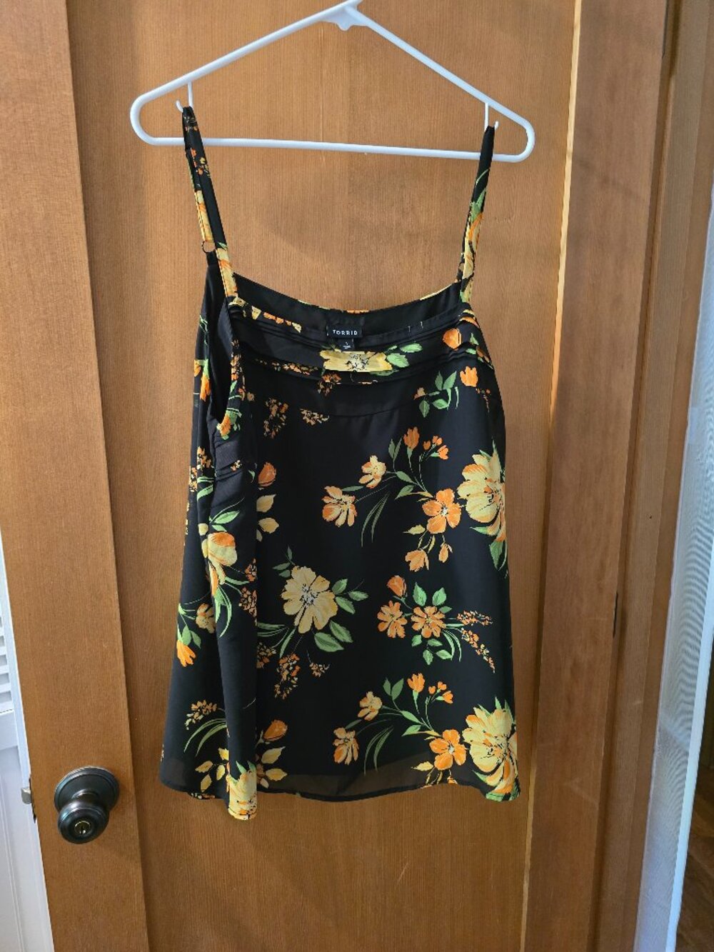 Torrid Floral Georgette Swing Cami Tank Top